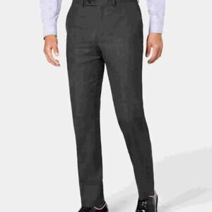 DNKY Men's Charcoal Dress Pants 100% Wool Sz 34x32